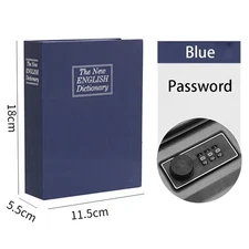 Home Secure Combination Key Lock Safe Box Cash Box Dictionary Book Box Mini Dict