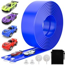 Wupuaait Flexible Race Car Track for Kids, 15Ft Race Track Toy with 4 Cars and S