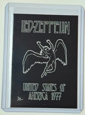 Led Zeppelin Limited Edition Artist Signed “Rock Icons” Trading Card 5/10