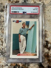 1992 Bowman #302 Mariano Rivera RC PSA 8 NM-MT HOF