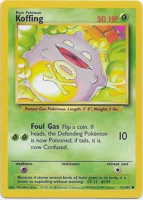 Koffing 051/102 Base Set Regular LP - 1