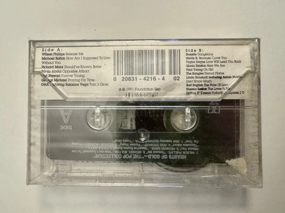 Hearts Of Gold The Pop Collection Cassette SEALED VTG - Image 3 of 4