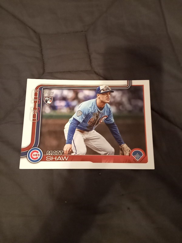2025 Topps Update Matt Shaw Oversized RC. Jumbo