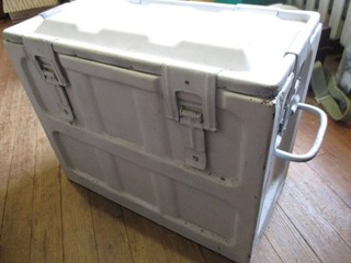 Small Arms AMM BOX MK I MOD O US NAVY White Military AMMO BOX Awesome Very Nice!