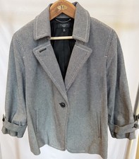 Talbots Women's Size 16W Mid Length Button Closure Long Sleeve Coat