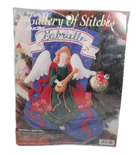 Bucilla 1995 Heavenly Minstrel Angel 15" Stocking Sequin Felt Kit 33512 Sealed