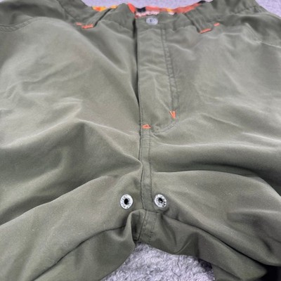 Macgear Mens 29x32 Green Camo Wide Leg Cargo Pants Zip Flare Y2K