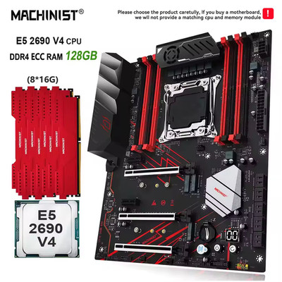 X99 Motherboard LGA 2011-3 Optional Kit Xeon E5 2690 V4 CPU 8X16Gb DDR4 ECC RAM 