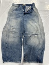 Free People We The Free Barrel Jeans Women  s Size 28 CEB421
