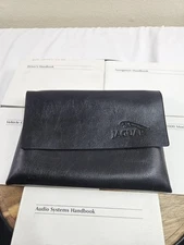 JAGUAR LEATHER CASE FOR OWNERS MANUAL OPERATORS USER GUIDE WALLET WITH BOOKLETS