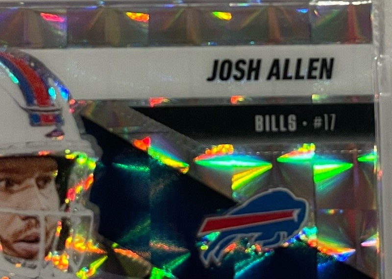 JOSH ALLEN 2025 Mosaic Prizmatic Epic Performers PSA Gem Mint 10 Buffalo Bills view 3