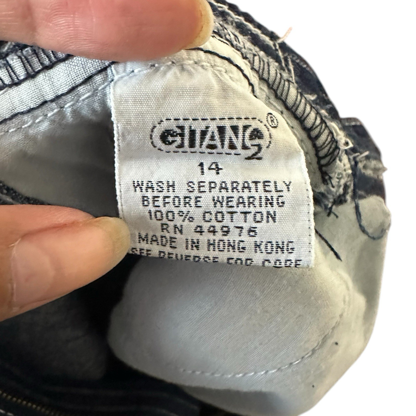 Gitano Womens Sz 14 Vintage 80s Blue White Vertical Stripes High Waist Y2K Jeans