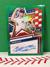 Panini 2026 USA Baseball Stars & Stripes Colton Floyd Auto Green Prizm NTS-CF