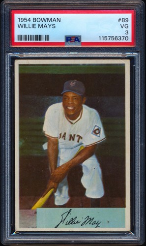 1954 Bowman #89 Willie Mays PSA 3