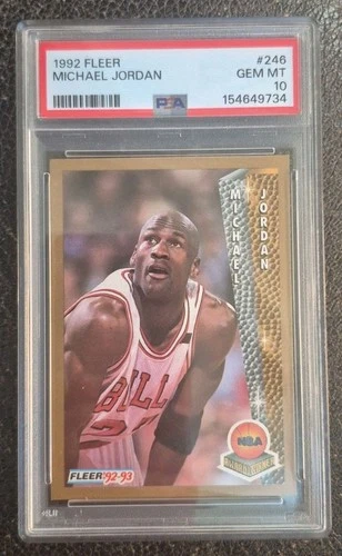 🔥🔥1992-93 Fleer - Award Winner Michael Jordan #246 PSA 10