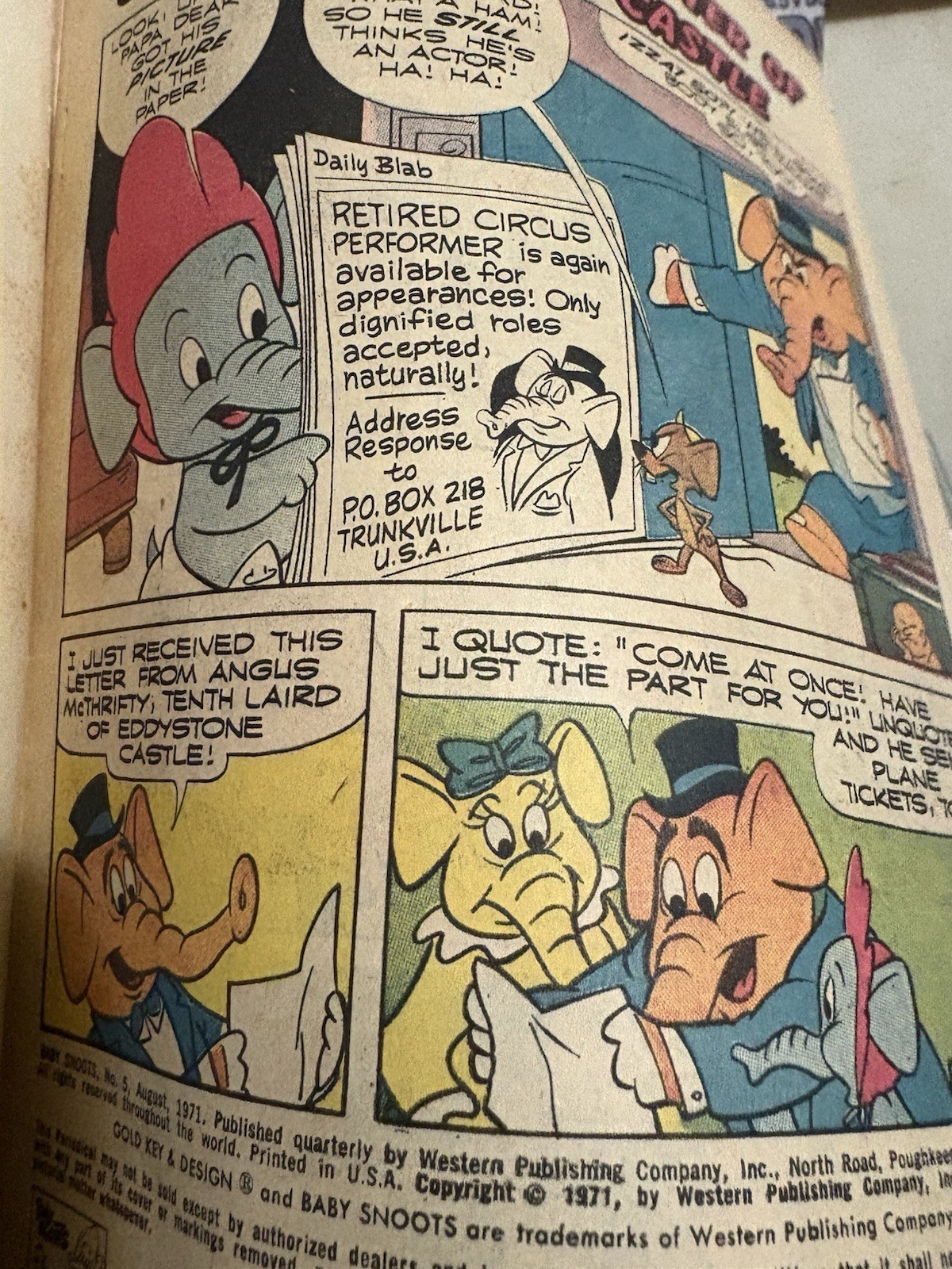 Baby Snoots And Uptite Mouse #5 Gold Key