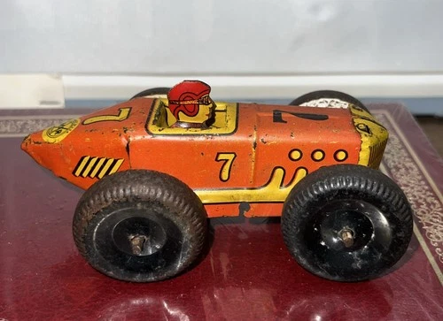 Vintage Marx tin litho Balloon Tire Mini Racer With Driver