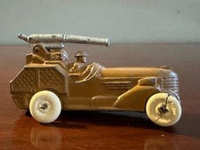 Vintage Barclay BV19 48 Anti-Aircraft Gun Truck, 4", 1 Man, 2 Broken Tires.