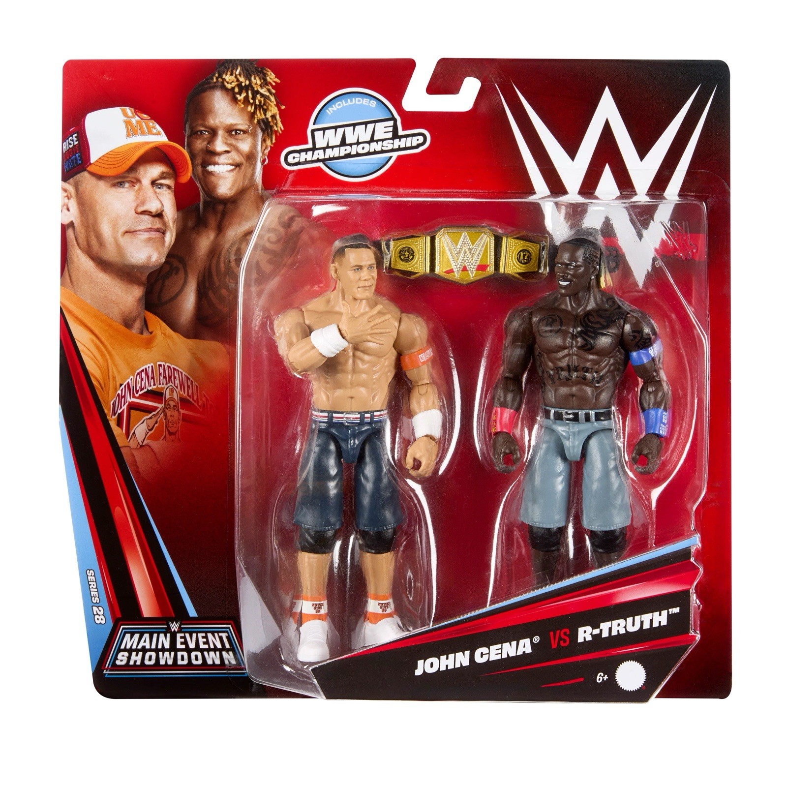 John Cena / R-Truth Championship Showdown Series 28 Figure WWE Mattel