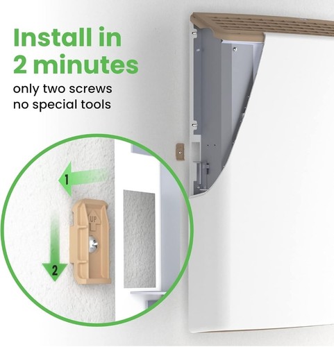 Envi Plug-in Electric Panel Wall Mounted Heater LE5012P New 210V 500W 3rd Gen - Picture 2 of 9
