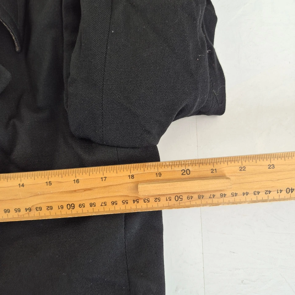 DEBENHAMS Abrigo 12 Negro Mujer Largo Mezcla de Lana Trench Smart Formal - Imagen 3 de 4