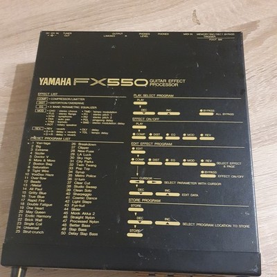 Yamaha FX550 Gitarre Effekt Prozessor Musikinstrumente Audio Sound Black Gear
