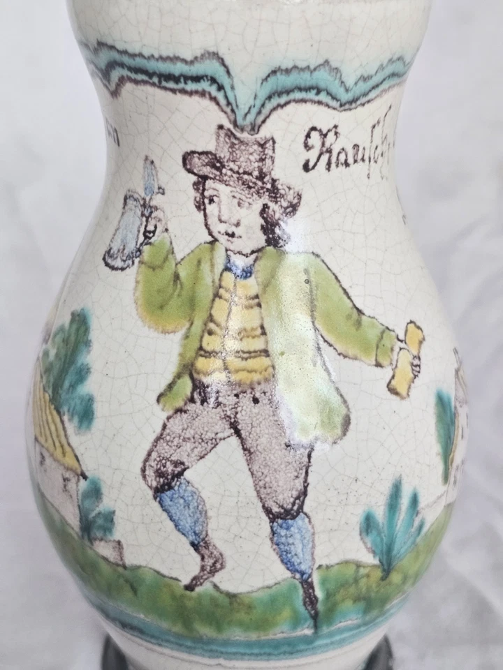 Gmunden Gmundner Fayence Faience Keramik Birnkrub Biedermeier um 1830 Österreich - Bild 3 von 4