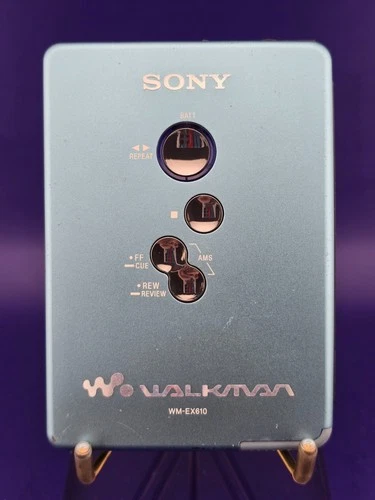 SONY WM-EX610 Walkman Blue Vintage Cassette Player for Repair or Parts