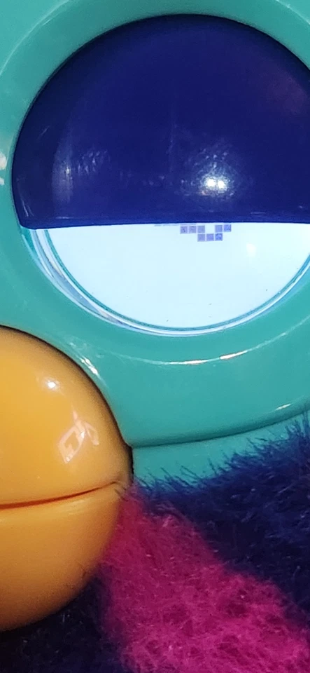 Furby Boom Hasbro 2012 Diagonal Stripes - Pink Orange Purple - Open Box As Is - Image 4 of 4