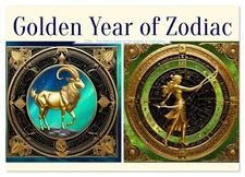 Golden Year of Zodiac (Monthly Wall Calendar 2026 11.7 x 16.5 (open)), CALVENDO 