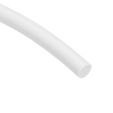 Silicone Foam Seal Strip 8mm Dia 2.5m 8ft Sponge Rubber Cord Solid White