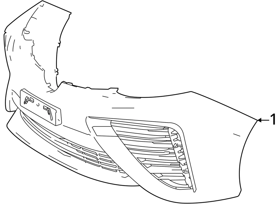 (SOLO RECOGIDA LOCAL) 16 17 18 19 20 TOYOTA MIRAI Conjunto de parachoques delantero. Foto 4 de 4