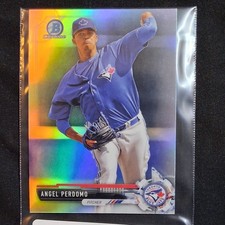 2017 Topps Bowman Chrome Refractor Angel Perdomo Blue Jays