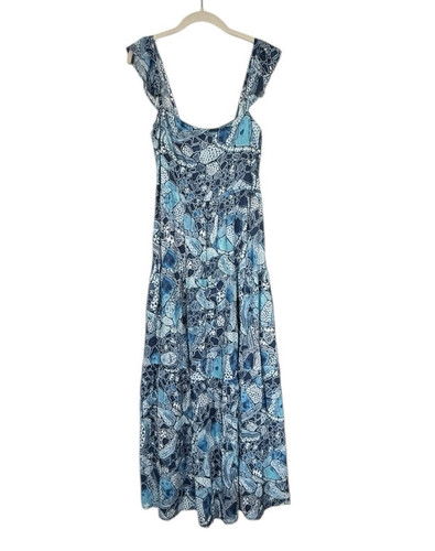 NWT Kenny Flowers Mauna Kea The Hawaii Honu Ruffle Strap Resort Dress Large