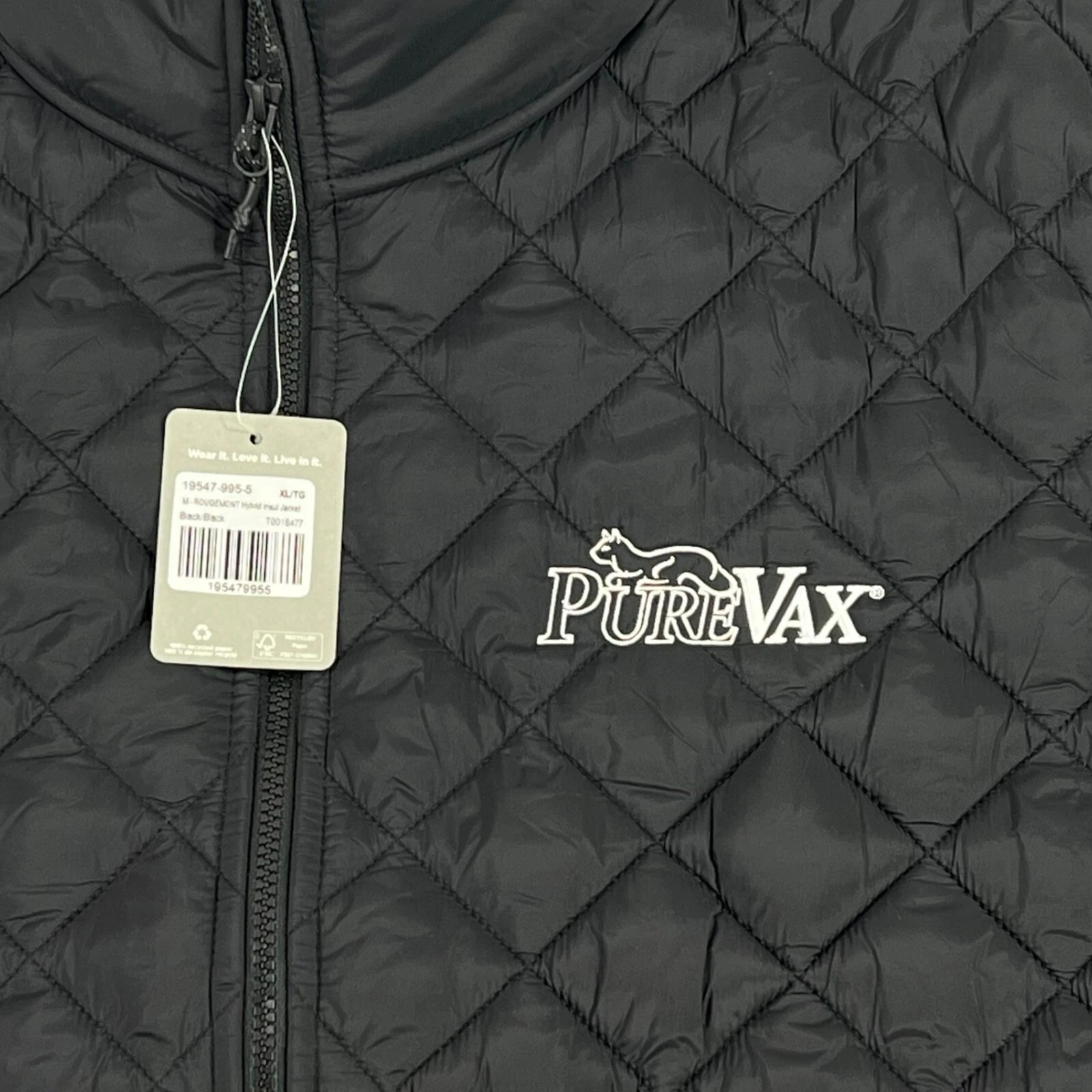 TRIMARK MENS XL Rougemont Hybrid Insulated Jacket Water Resistant w PUREVAX LOGO - product detail image 6