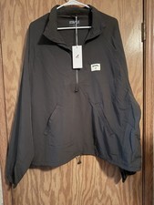 Staple Mens Black 1/4 Zip Anorak Windbreaker ...