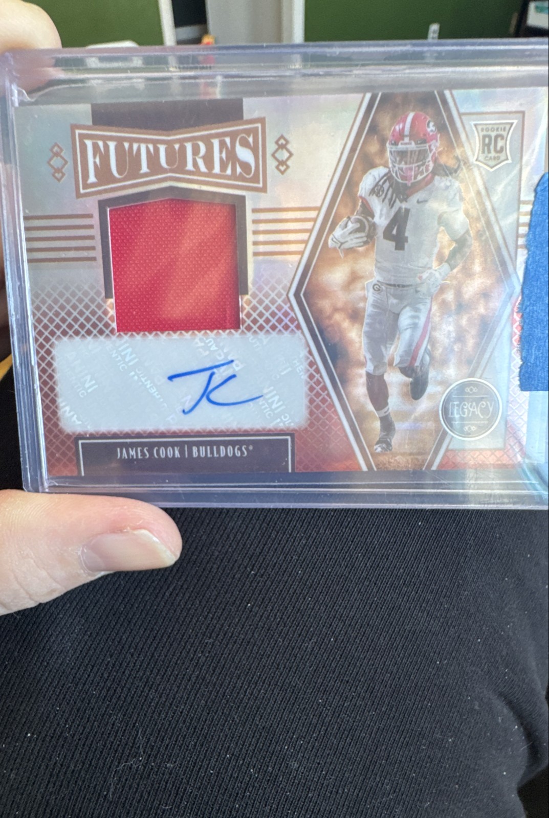 James Cook Panini Legacy Futures Patch Autograph #FPJC Ruby