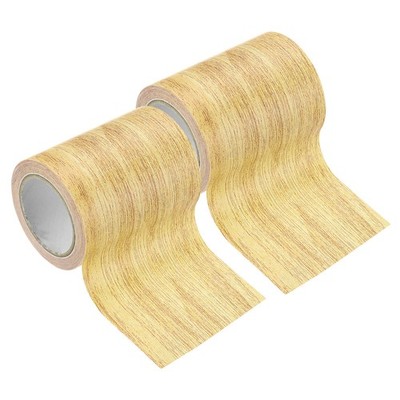 2 Stück Holzmaserungsband 3,1\'' x 4,5 m, zur Reparatur Textur Eiche gelb