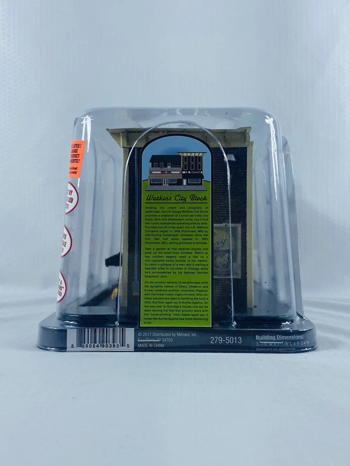 Menards 279-5013 HO Gauge WATKINS CITY BLOCK Gold Line Collect Bldg LED Lights - Image 2 of 4