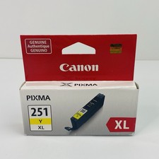 Genuine Canon Pixma 251 XL YELLOW Ink Tank Cartridge 11mL CLI-250XL NEW