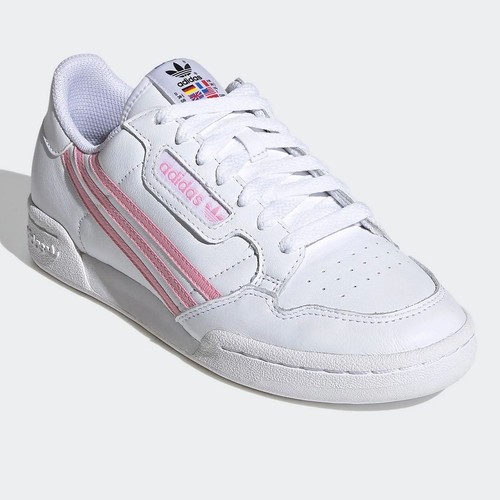 Adidas Originals Continental 80 Zapatillas Piel Dekon Rayas Deporte Blanco Rosa - Imagen 5 de 6