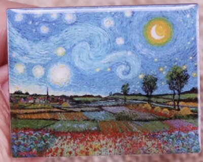Tagesanbruch Sternennacht Tag Vincent Van Gogh Metall Anstecknadel Abzeichen Gough