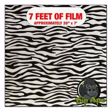 Hydrographic film Mini Zebra Print hydro dipping 7' x 20" hydro dip
