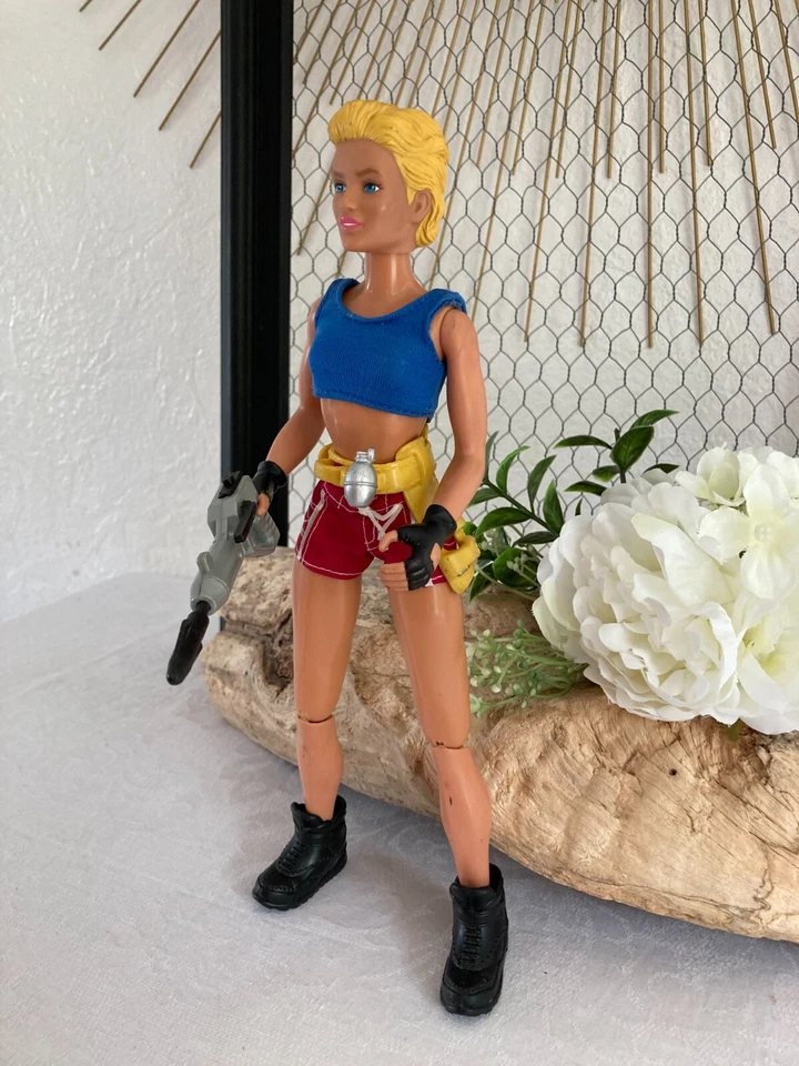 625⚜️ Action Man Figurine Nathalie Année 1996 Hasbro Hauteur 29 Cm - Photo 3/4