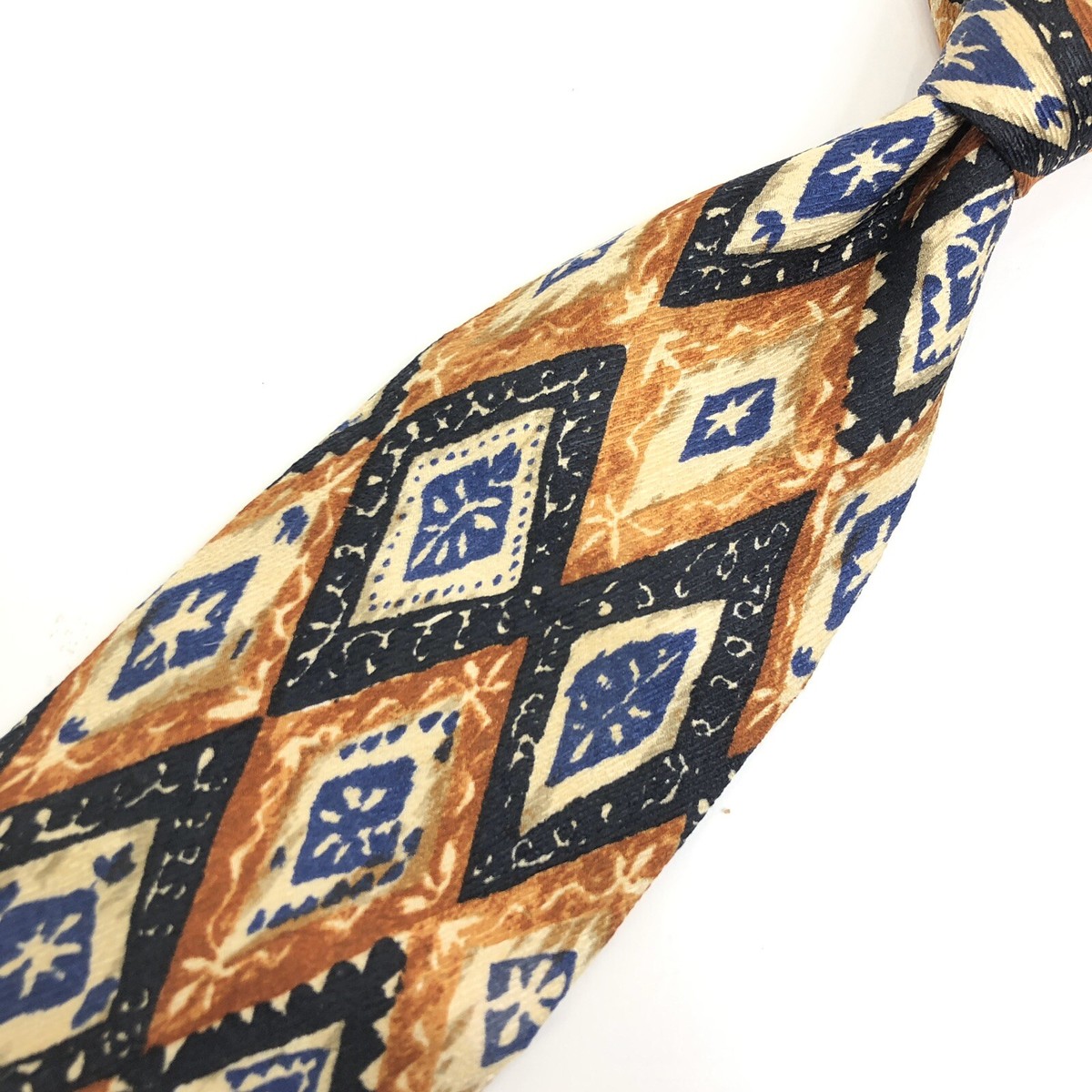 Cravate Hugo Boss En Soie 100% Italienne - Couleur Beige Et Azur, Classique Et élégante Pour Un Look Professionnel Ou événement