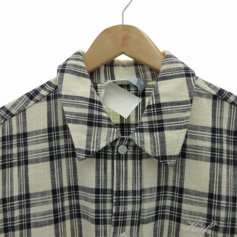 Kith Nyc 23Ss Boxy Collared Overshirt Check Shirt Casual Logo