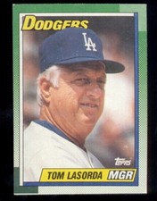 1990 Topps TOMMY LASORDA Los Angeles Dodgers Box Bottom Card