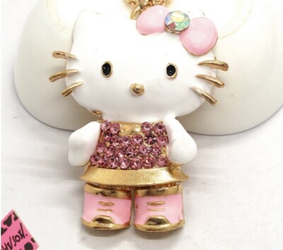Betsey Johnson Pink Hello Kitty Necklace 
