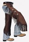 Western Cowboy Chap Fringes Leather Pant Riding Chaps Men Leather Chap