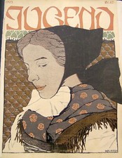 Paul Haustein Bäuerin in Sonntagstracht Titel aus Münchner Jugend 1903